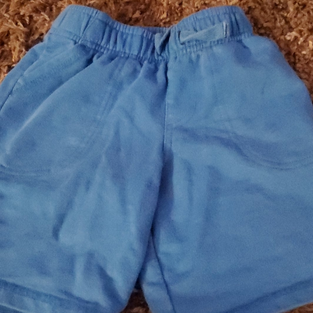 Blue cotton shorts